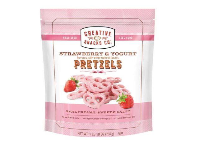 Creative Snacks Co. Brezeln mit Erdbeer- und Joghurtgeschmack