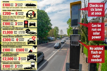 Warnung für Autofahrer, da neue „KI“-Radarkameras IN Ihrem Auto spionieren
