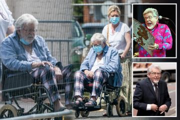 Die letzte offizielle Sichtung von Rolf Harris enthüllt einen pädophilen TV-Star im Rollstuhl