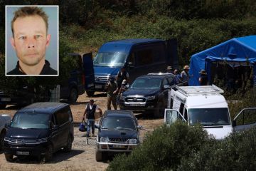 Maddie-Polizisten hinterlassen 60 cm tiefe Löcher, nachdem sie im „Hippie-Camp“ in der Nähe des Algarve-Staudamms gegraben haben