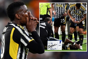 Pogba schied 24 Minuten nach dem ERSTEN Juventus-Start unter Tränen wegen einer erneuten Verletzung aus