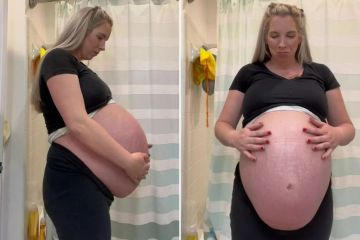 Ich bin mit Drillingen schwanger - die Leute haben angefangen, meinen Babybauch eine Villa zu nennen