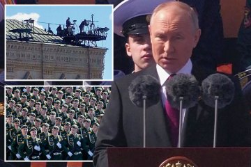 Vlad sieht nach Drohnenangriff schlanke Siegesparade im Moskauer Stahlring