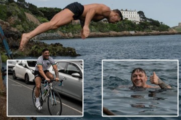 Conor McGregor ist in Nigeria-Ausrüstung wieder auf dem Fahrrad, nachdem er von einem Auto angefahren wurde und dann im Meer schwimmt