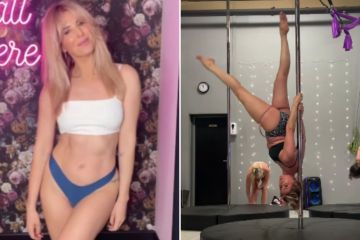 Sarah Jayne Dunn von Hollyoaks zeigt ihre zerrissenen Bauchmuskeln, als sie sich für das neueste sexy Video auszieht