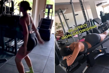 Georgina Rodriguez zeigt ihren Hintern, während Ronaldos Partner ihr Gesäßmuskeltraining teilt 