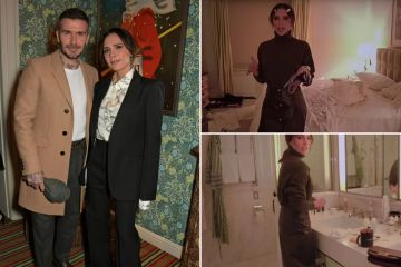 In Victoria und David Beckhams „chaotischer“ Londoner Villa mit ungemachten Betten