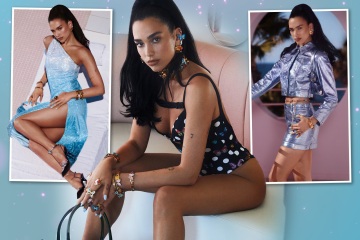 Dua Lipa begeistert in einem sexy Badeanzug, als sie ihre Versace-Kollektion präsentiert