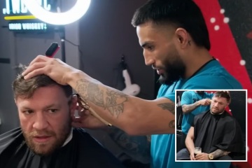 McGregor wird fit, als die Fans bemerken, wie gelangweilt der UFC-Star beim Friseur aussieht