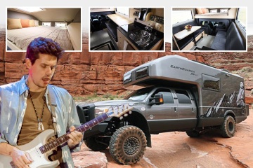 Im Inneren des unglaublichen maßgeschneiderten Wohnmobils des Gitarrengottes John Mayer im Wert von 400.000 Pfund