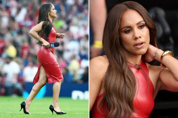 Alex Scotts „mutiges“ Kleid für Soccer Aid auf ITV versetzt den englischen Star in Erstaunen