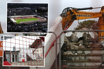 Im ehemaligen Stadion des Prem-Clubs, in dem es an jeder Ecke eine Kneipe gab, die jetzt aber in Trümmern liegt