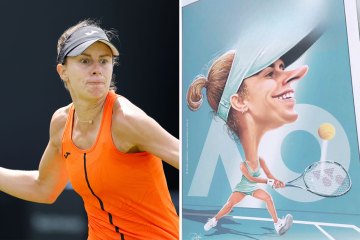Tennis-Ass befürchtet, dass sie keinen Ehemann finden wird, während das Turnier sie im Cartoon schmutzig macht