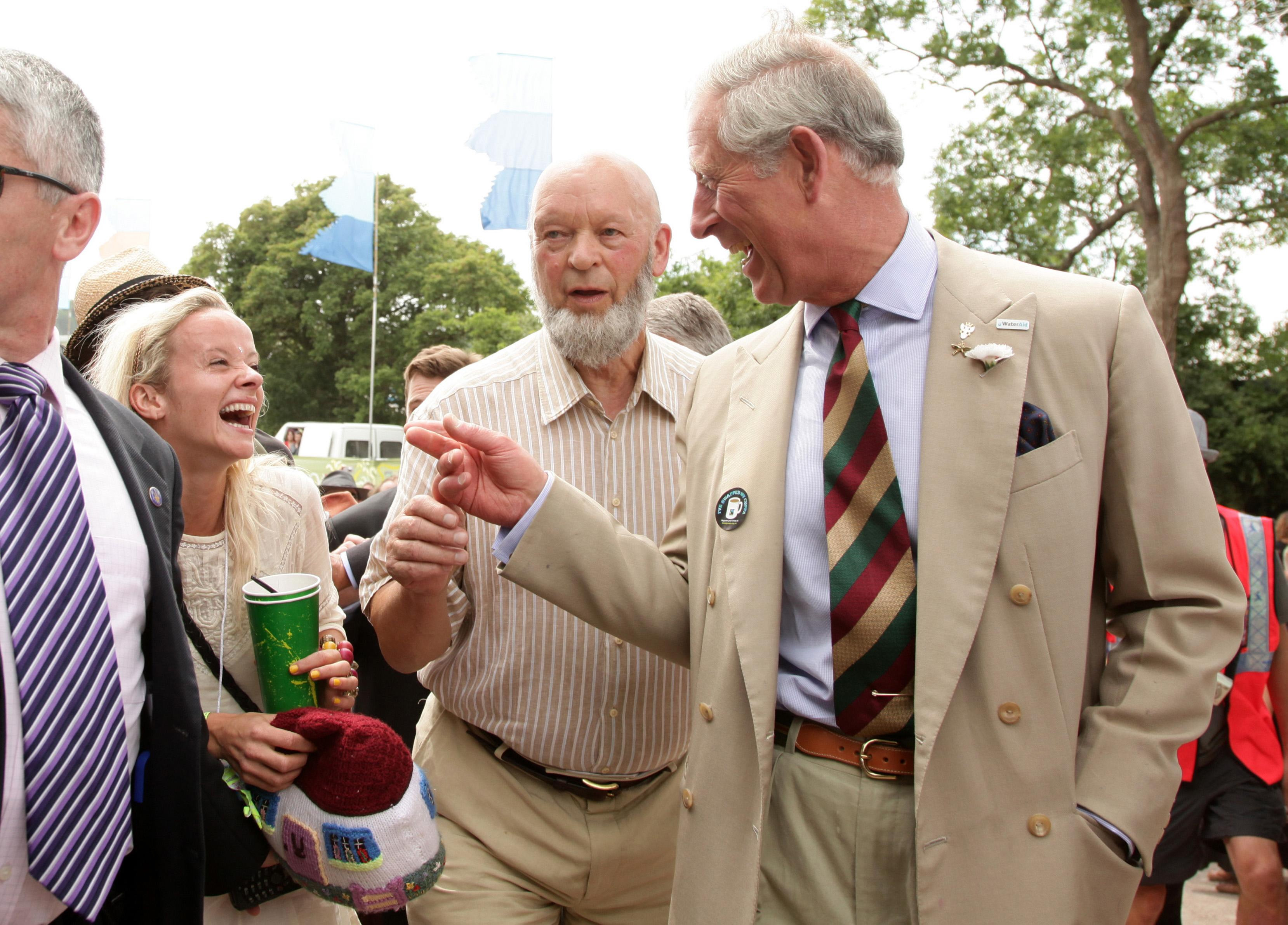 König Charles besuchte Glastonbury im Jahr 2010