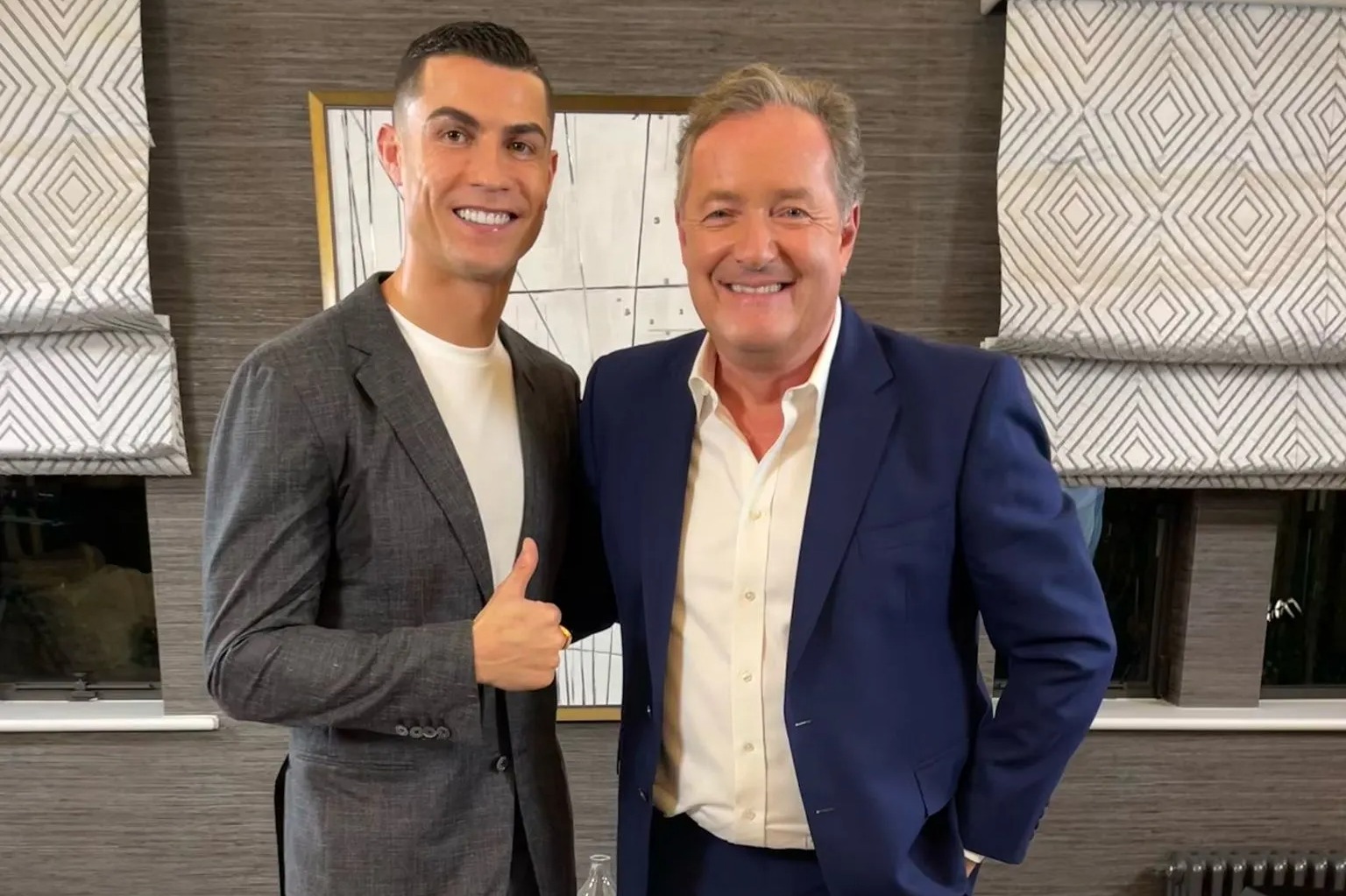 Piers gewann für sein Interview mit Ronaldo