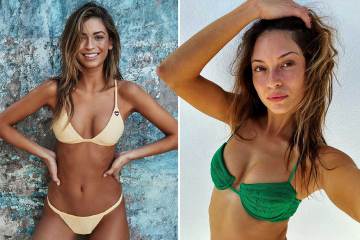 Model Cassie Amato beeindruckt in einem winzigen Gelb für ein sommerliches Bikini-Fotoshooting