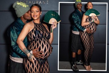 Rihanna präsentiert ihren Babybauch in einem freizügigen Kleid, während sie mit A$AP Rocky unterwegs ist
