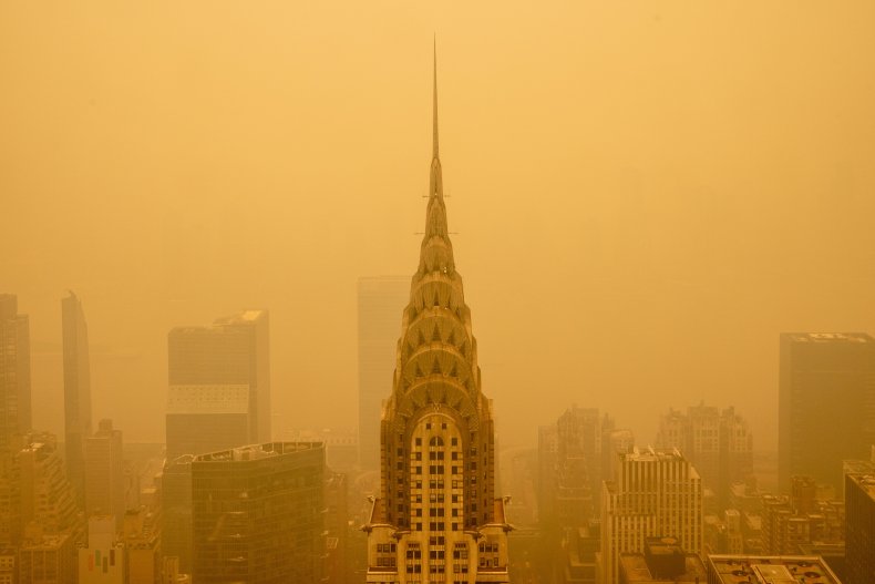 Kanada verwüstet Waldbrände in New York