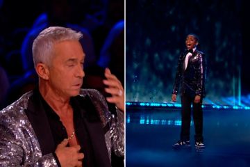Bruno Tonioli weinte während des Finales von Britain's Got Talent nach seinem Auftritt 