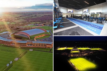 Auf dem 100 Millionen Pfund teuren Trainingsgelände von Leicester mit 14 Spielfeldern und einem Neun-Loch-Platz