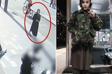 Der 19-jährige britische Dschihadist beobachtet Polizisten, während er einen Terroranschlag in London plant
