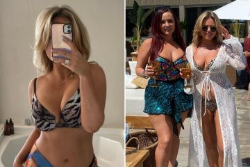 Emily Atack sieht im sexy Bikini unglaublich aus, während sie die Pause auf Ibiza genießt