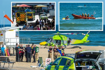 Ein 17-jähriger Junge und ein 12-jähriges Mädchen sterben nach einem „schwerwiegenden Zwischenfall“ vor einem britischen Strand, als ein Mann festgenommen wurde