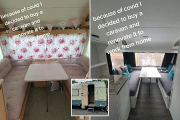 Ich habe einen Wohnwagen vom Facebook-Marktplatz mithilfe von eBay-Käufen in ein Nagelstudio verwandelt