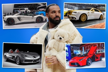 Entdecken Sie Drakes atemberaubende Autosammlung, darunter ein atemberaubender Rolls-Royce