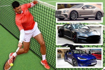 In Djokovics fantastischer Autosammlung – darunter ein Aston Martin im Wert von 150.000 Pfund 