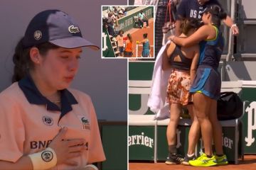 Tennisstars wurden aus den French Open geworfen, nachdem sie das Ballmädchen zu Tränen gerührt hatten