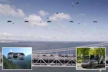 Erstaunliches FLYING-Auto-Set, um Straßen im „Zurück in die Zukunft“-Stil in den Himmel zu schaffen