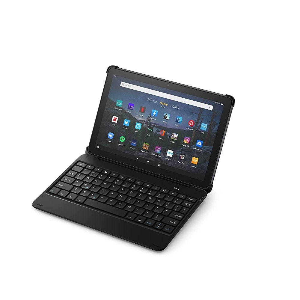 Amazon Fire HD 10 Tablet (64 GB, werbefinanziert) + Tastaturhülle