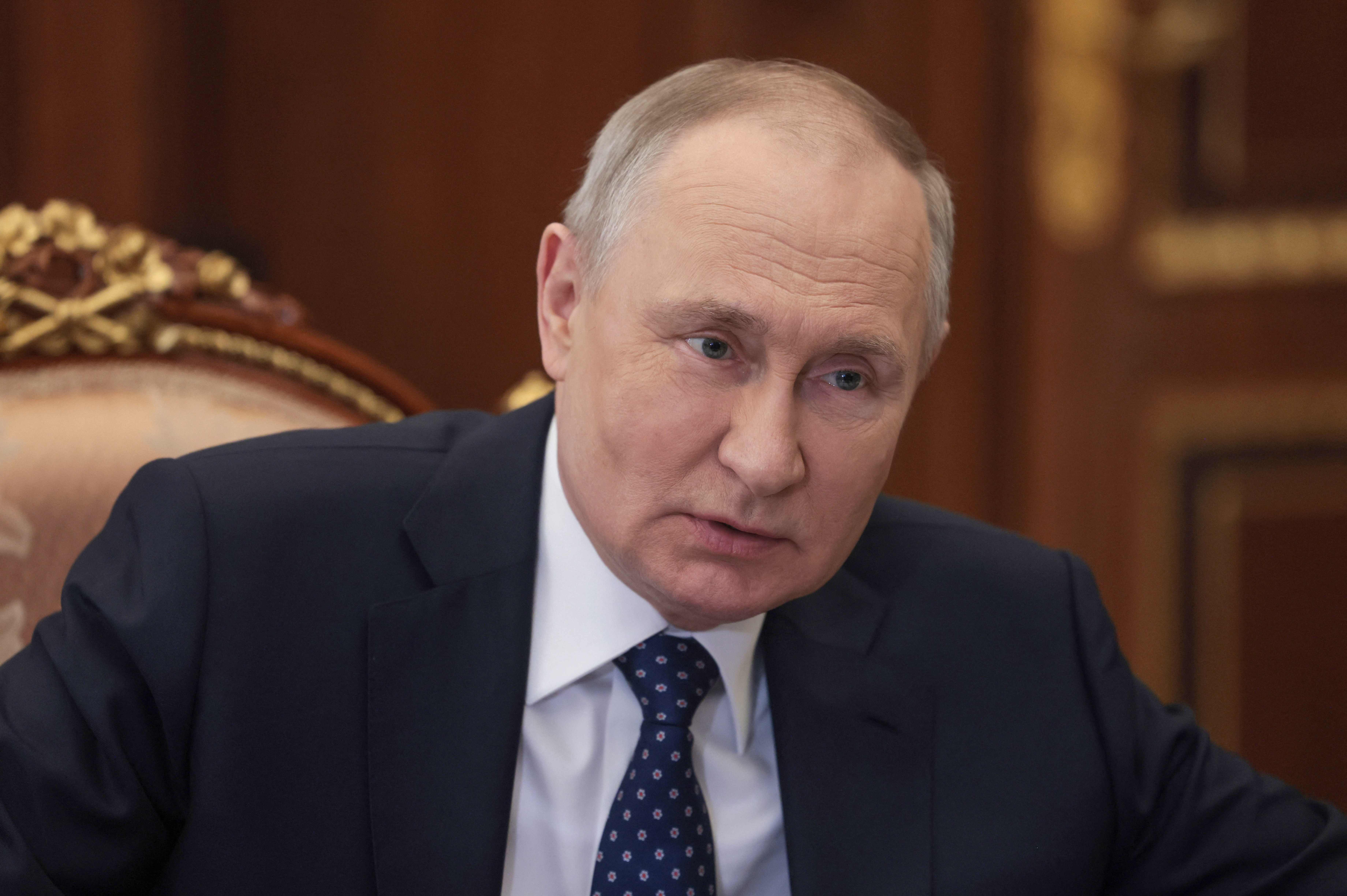 Putin war am Donnerstag inmitten einer aggressiven PR-Kampagne nach der Meuterei unterwegs