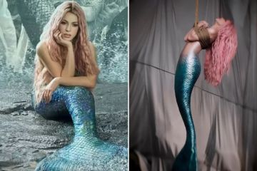 Shakira verwandelt sich in einem Musikvideo in eine gefesselte Meerjungfrau, die Piqué angreift