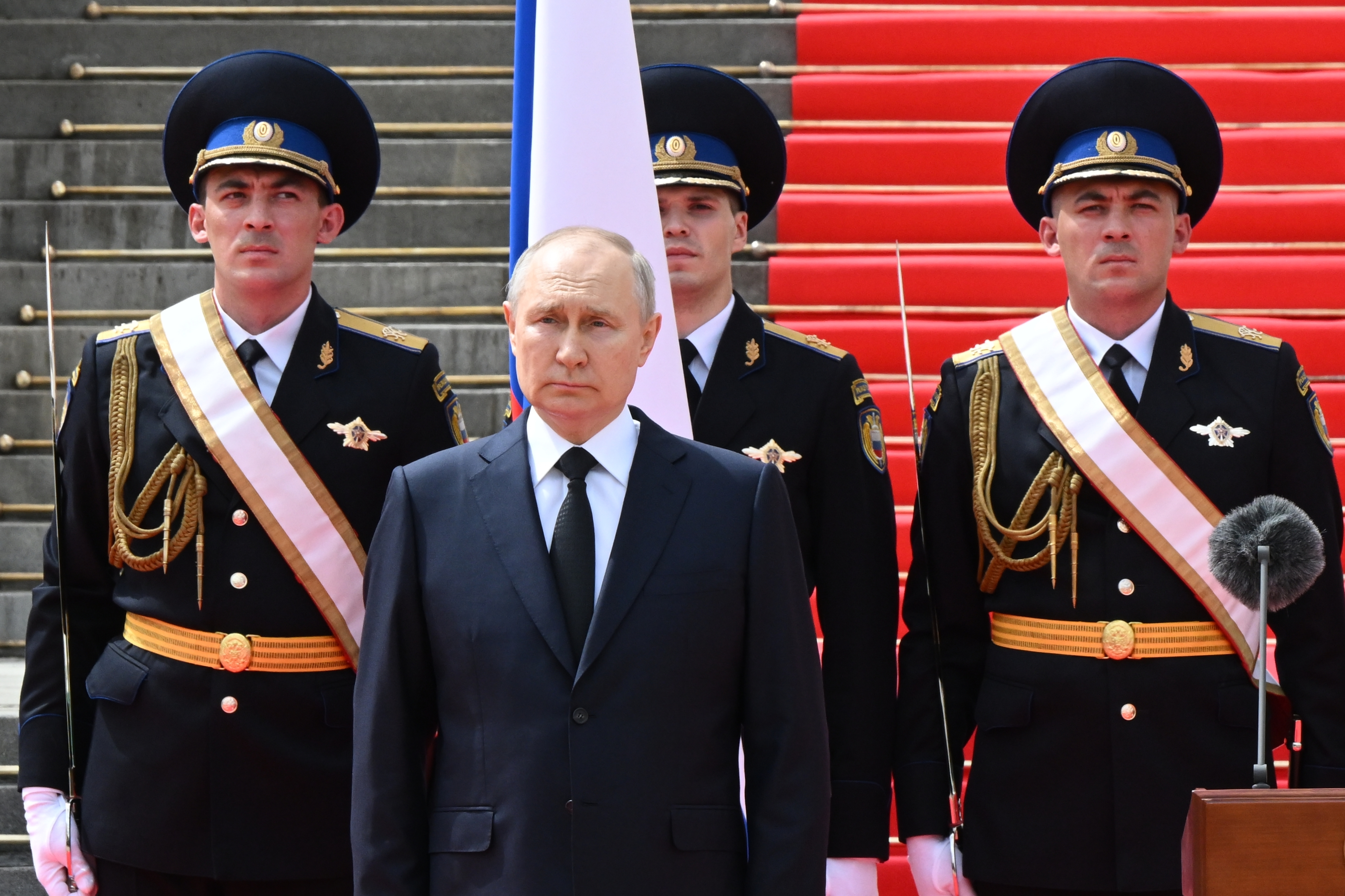 Putin versucht seit dem Putsch ein Bild der Stärke zu vermitteln