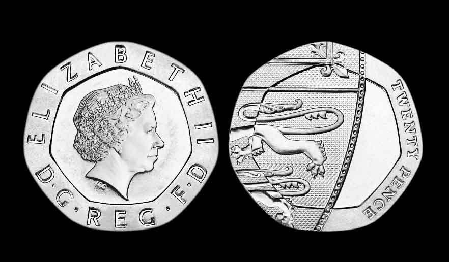 Diese undatierte 20-Pence-Münze könnte einen Wert von mehr als 50 £ haben