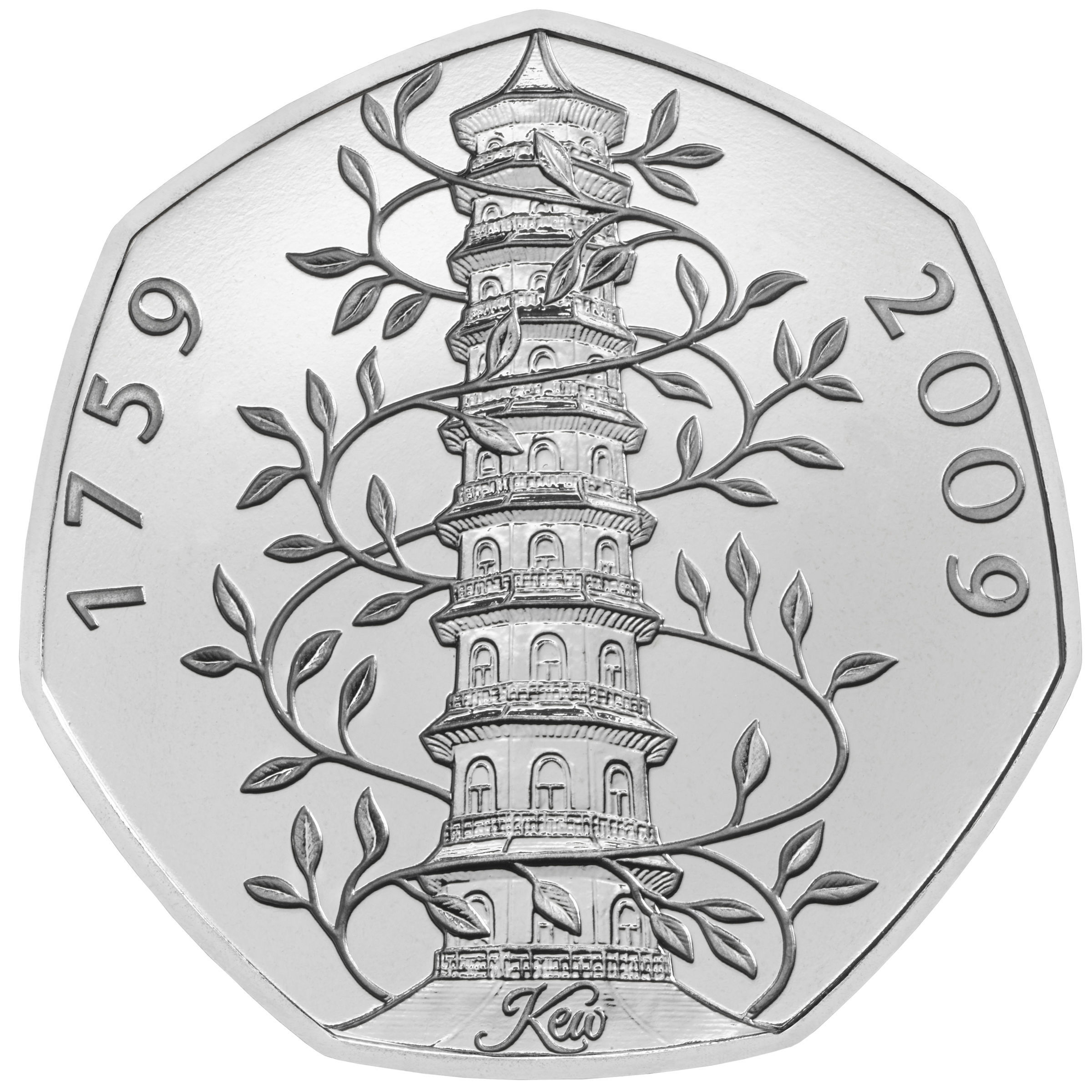 Der Kew Gardens 50p ist die wertvollste aller Münzen auf dem Tracker