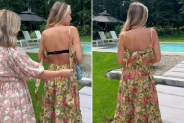 Der geheime Trick eines Modeprofis, wie Sie Ihren BH-Träger in einem rückenfreien Kleid verbergen