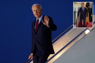 Joe Biden kommt in Großbritannien an, bevor er König Charles und Rishi Sunak trifft
