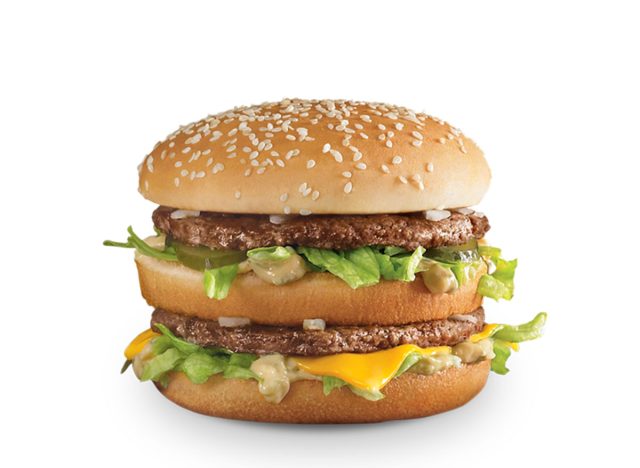 Isolierter Big Mac