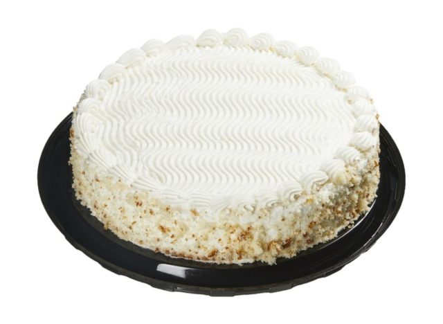 Costco White Cake gefüllt mit Vanille-Käsekuchen-Mousse