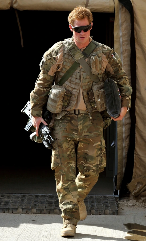 Prinz Harry im Camp Bastion in Afghanistan während seiner zweiten Reise im Jahr 2012