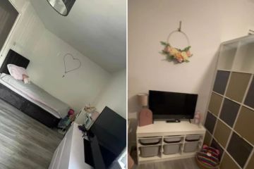 Mama verwandelt das gemeinsame Schlafzimmer ihrer Töchter mit einem Schnäppchenpreis von IKEA in zwei Räume
