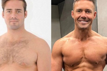 Spencer Matthews zeigt eine unglaubliche Körperverwandlung, indem er ohne Hemd auskommt 