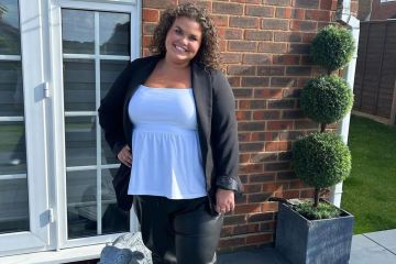 Amy Tapper von Gogglebox zeigt in Lederhosen drei Kilo Gewichtsverlust