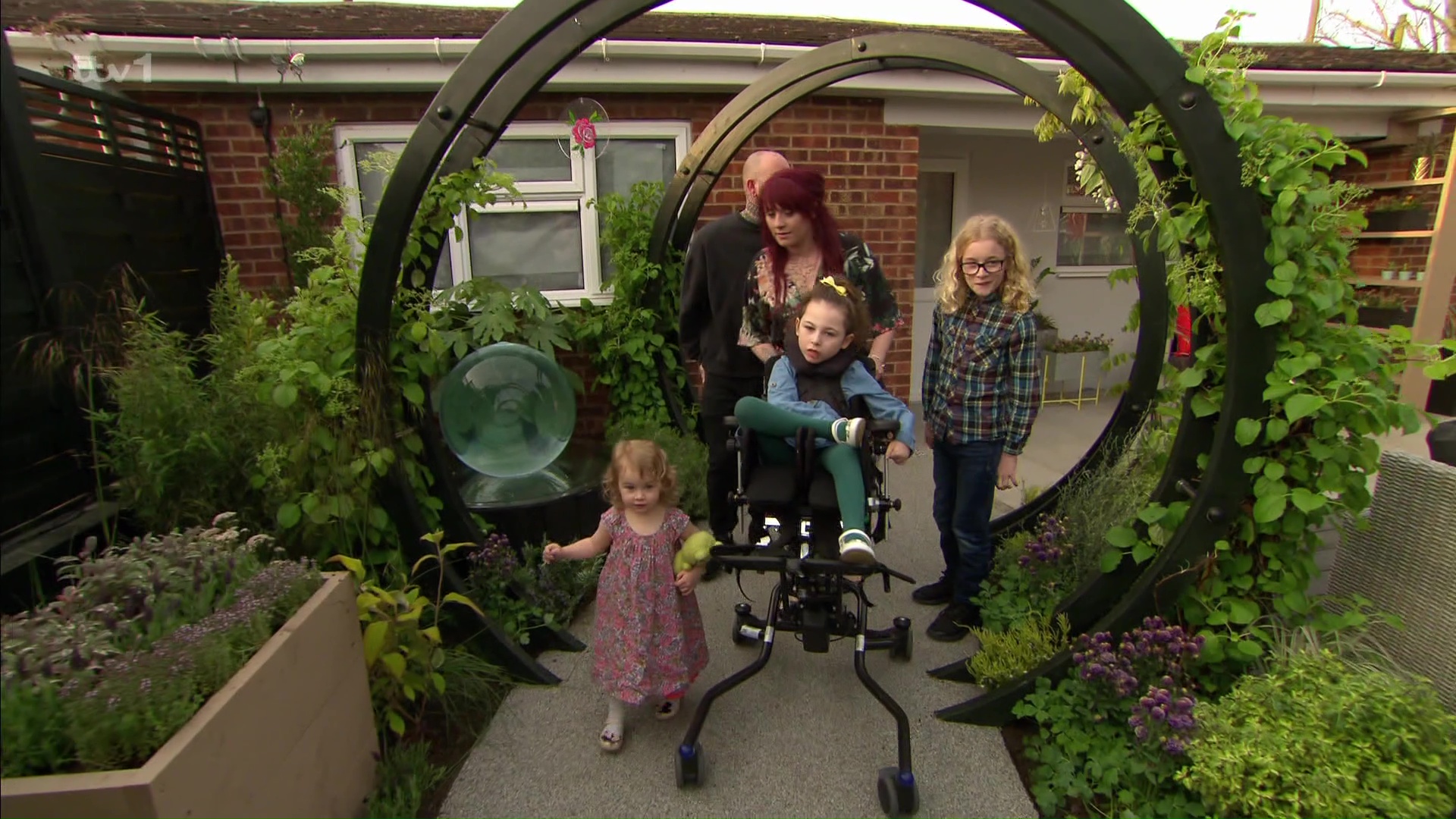 The family were given the makeover from ITV's Love Your Garden