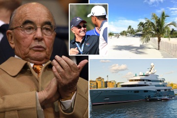 He lives on £112m yacht and is pals with Tiger Woods.. meet Spurs owner Joe Lewis