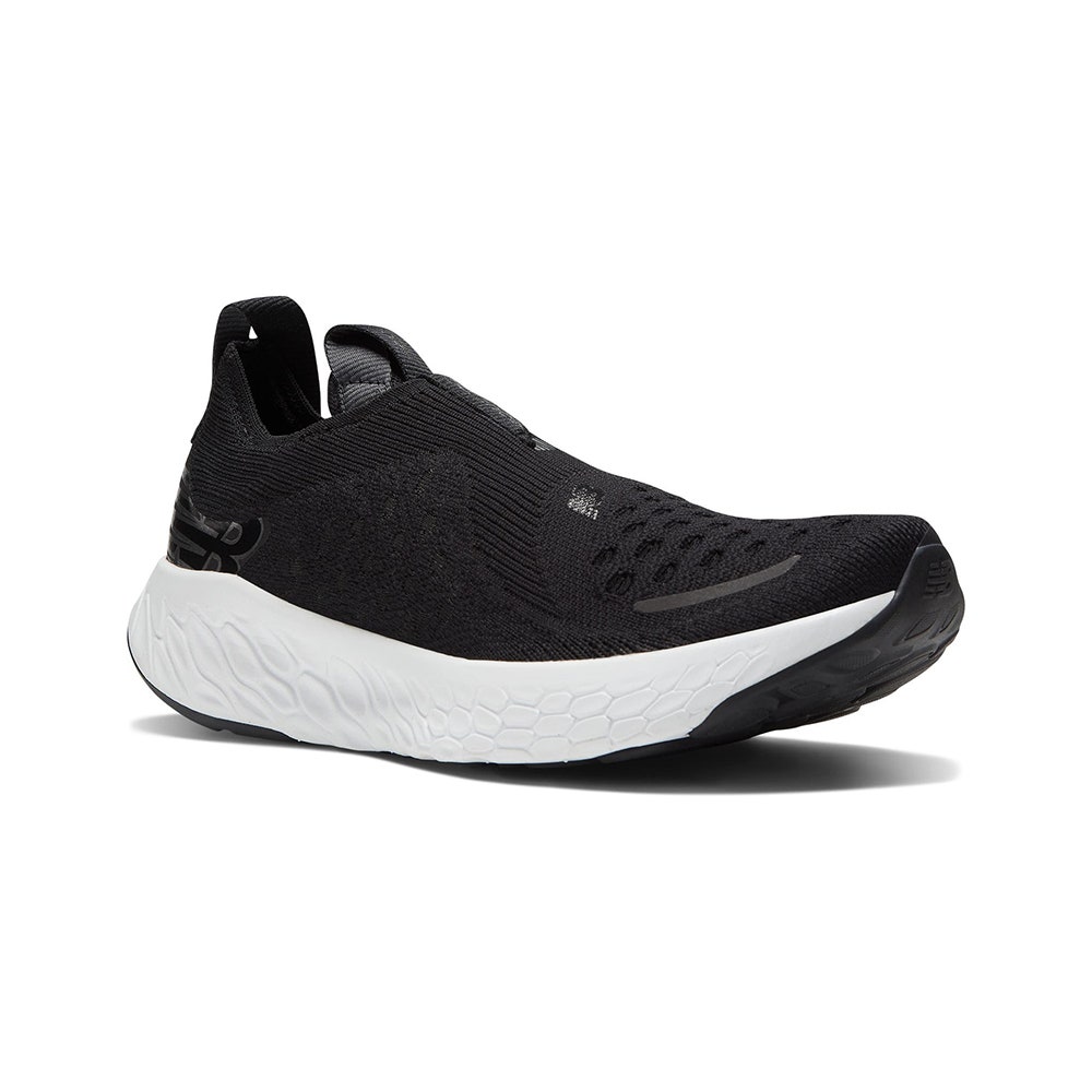 Black and white slip-on sneaker