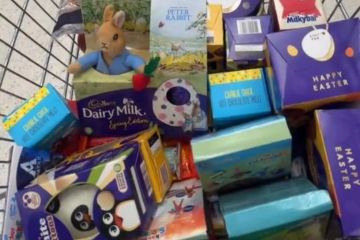 Trolls slam mum-of-three for getting too many Easter eggs and filling up trolley